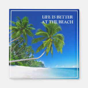 Tropical Beach Magnet