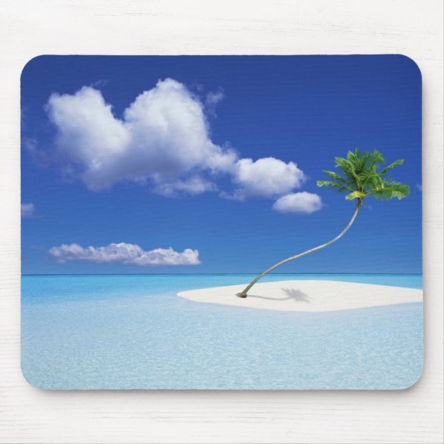 Tropical Beach Mouse Pad (Front)