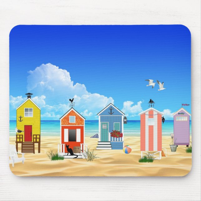 Tropical Beach Mouse Pad (Front)