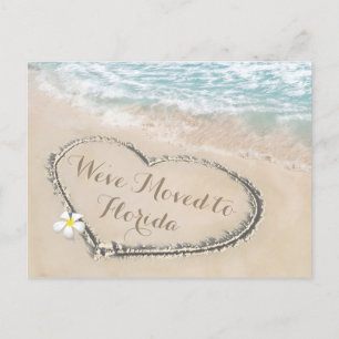 Tropical Beach New Address Moving Announcement