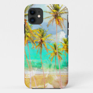 Tropical Beach Ocean Custom iPhone Case