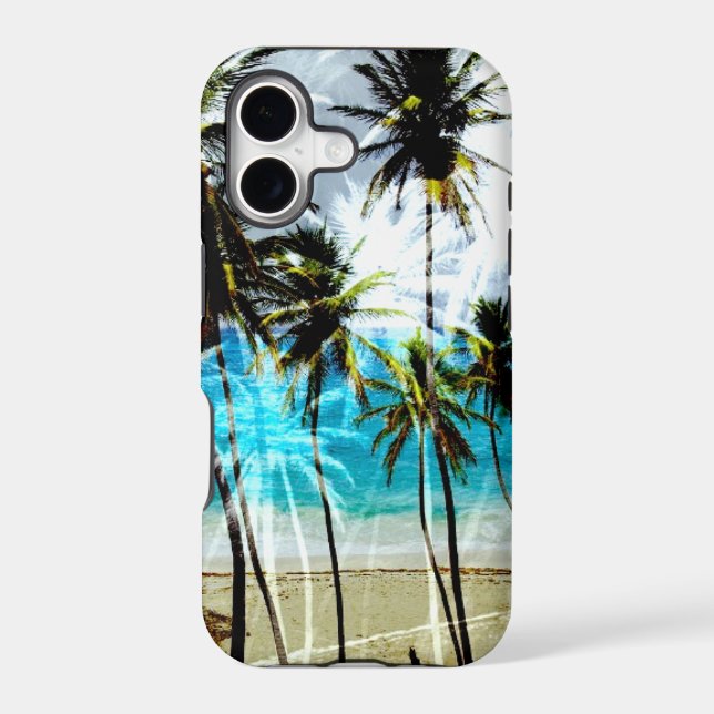 Tropical Beach Ocean Custom iPhone Case (Back)