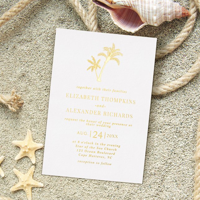 Tropical Beach Palm Tree Coastal Wedding (Creator Uploaded)