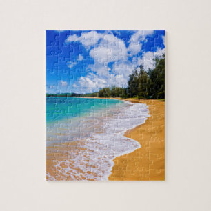 Tropical beach paradise, Hawaii Jigsaw Puzzle