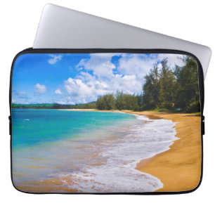 Tropical beach paradise, Hawaii Laptop Sleeve