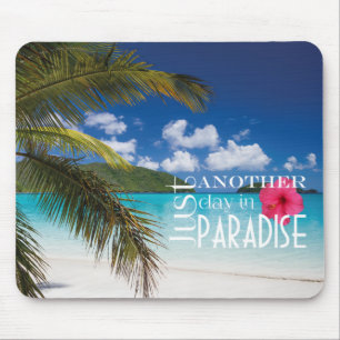 Tropical Beach Paradise Mouse Pad
