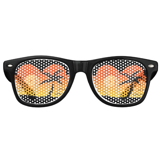 TROPICAL BEACH party SUNGLASSES  (Front)