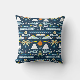 Tropical Beach Pattern Cushion