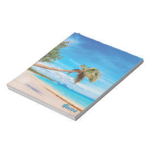 Tropical Beach (personalized name) Notepad