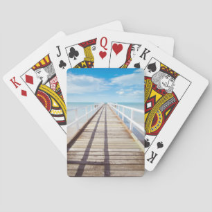 Tropical Beach Pier Classic Playing Cards