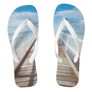 Tropical Beach Pier Thongs