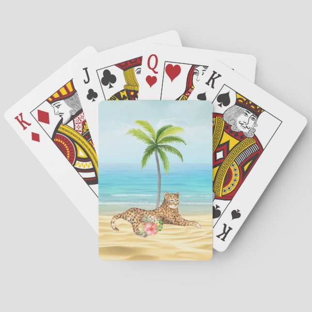 Tropical Beach Playing Cards (Back)