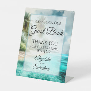Tropical Beach Please Sign Our Guestbook Sign