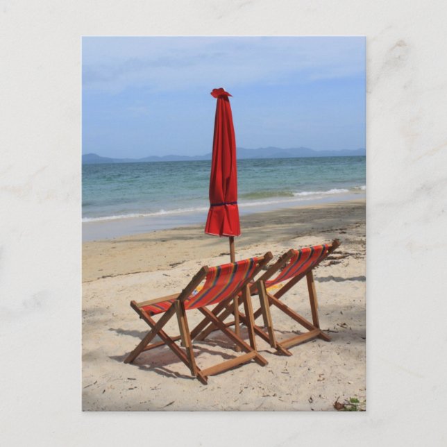 Tropical beach postcard (Front)