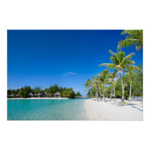 Tropical beach poster