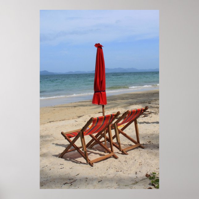 Tropical beach poster (Front)