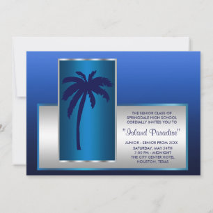 Tropical Beach Prom Invitations
