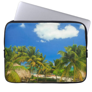 Tropical beach resort, Belise Laptop Sleeve