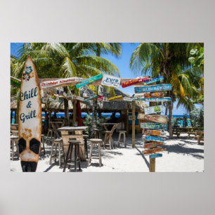 Tropical Beach Resort Poster