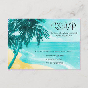 Tropical Beach Response Card