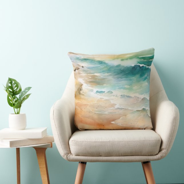 Tropical Beach Sand and Sea Cushion (Chair)