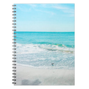 Tropical Beach Sand Ocean Waves Sea Shells Gulf Notebook
