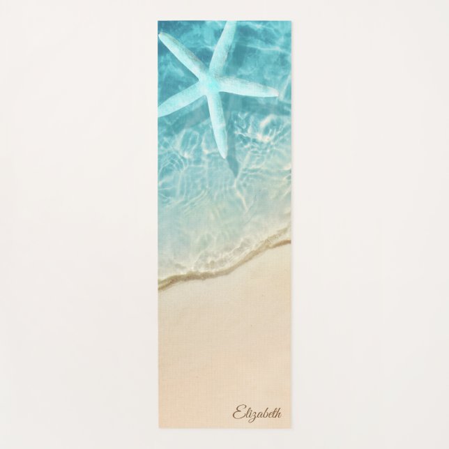 Tropical Beach, Sand,Seastar Yoga Mat (Front)