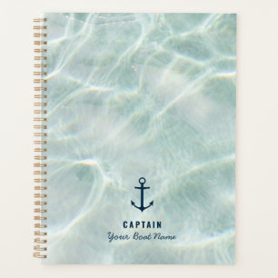 Tropical Beach & Sandy Nautical Custom Boat Name  Planner