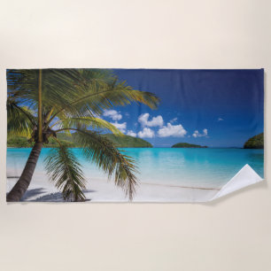 Tropical Beach Scene Towel