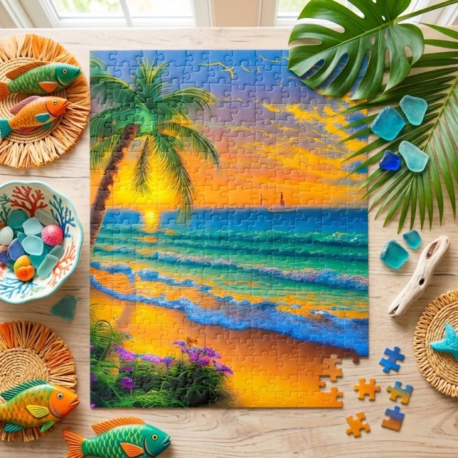 Tropical Beach Scenery Jigsaw Puzzle (Creator Uploaded)