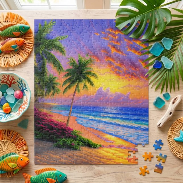 Tropical Beach Scenery Jigsaw Puzzle (Creator Uploaded)