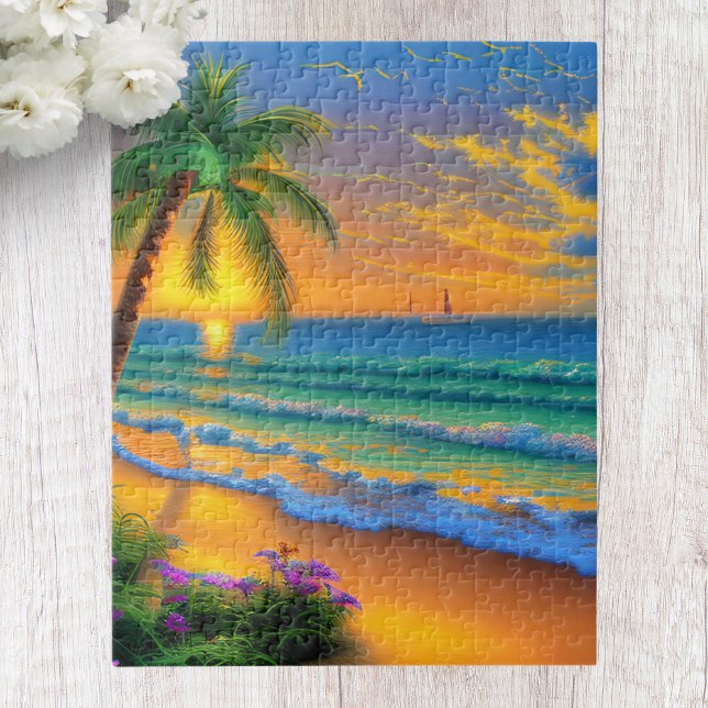 Tropical Beach Scenery Jigsaw Puzzle (Creator Uploaded)