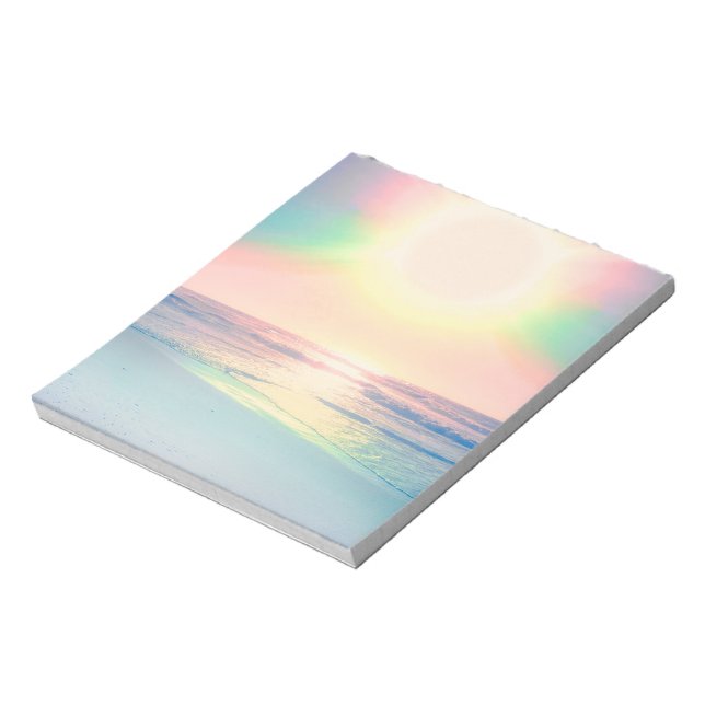 Tropical Beach Sea Sun Colourful Summer Notepad (Rotated)