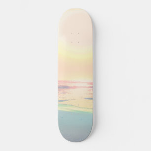 Tropical Beach Sea Sun Colourful Summer Skateboard