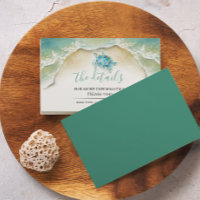 Tropical Beach Sea Turtle Website Wedding