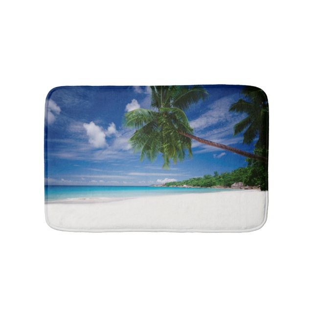 Tropical Beach | Seychelles Bath Mat (Front)