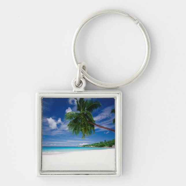 Tropical Beach | Seychelles Key Ring (Front)