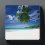 Tropical Beach | Seychelles Plaque<br><div class="desc">Seychelles,  tropical beach</div>