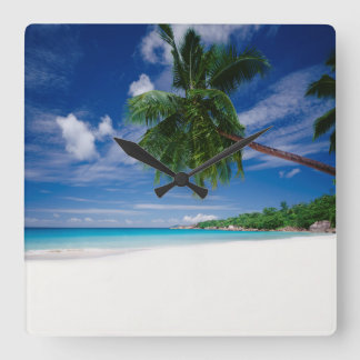 Tropical Beach | Seychelles Square Wall Clock