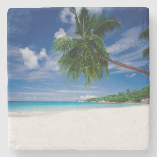 Tropical Beach | Seychelles Stone Coaster