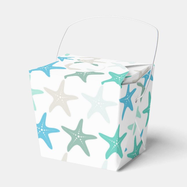 Tropical Beach Shell Favour Gift Box (Front Side)