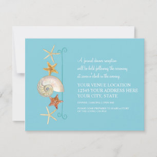 Tropical Beach Shells Starfish Nautilus Summer Invitation