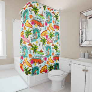 Tropical Beach Shower Curtain