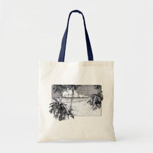 Tropical Beach South Wind Vintage Art Tote Bag