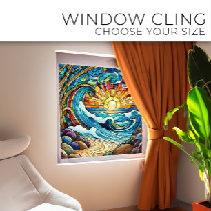 Tropical Beach Stained glass art