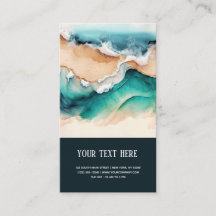 Tropical Beach Summer business card