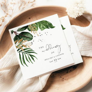 Tropical Beach summer elegant wedding Napkin