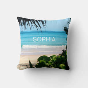 Tropical Beach Summer Personal Cushion