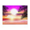 Tropical Beach Sun with Colourful Ocean Wave