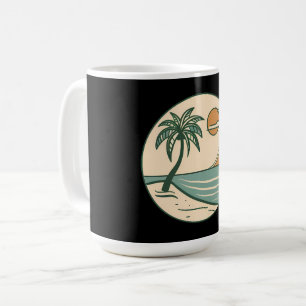Tropical Beach Sunset Coffee Mug